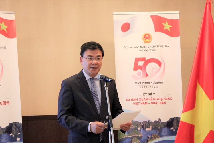 Đại sứ Phạm Quang Hiệu phát biểu tại họp báo công bố Lễ hội Việt Nam tại Nhật Bản